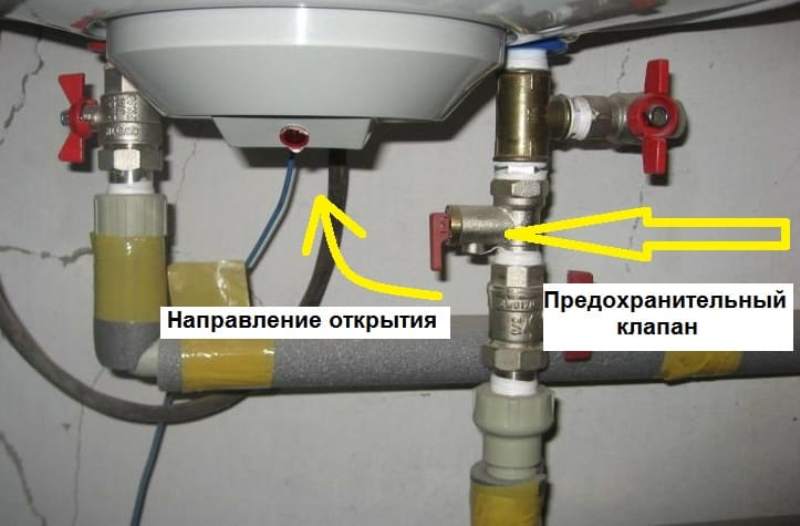 злив води з бойлера