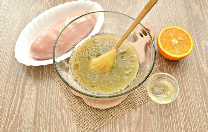 Апельсиновий маринад для курячої грудки