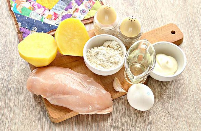 Драники з курячим філе
