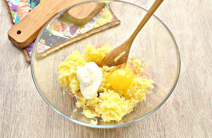 Драники з курячим філе