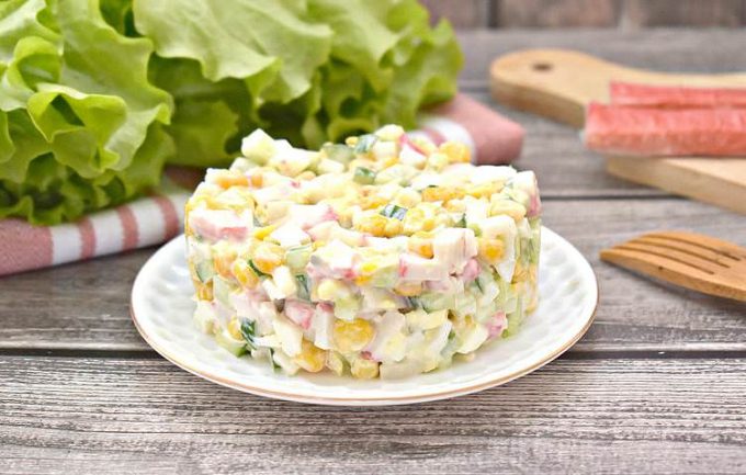 Крабовий салат без рису