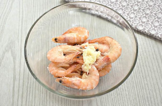 Креветки в мікрохвильовій печі