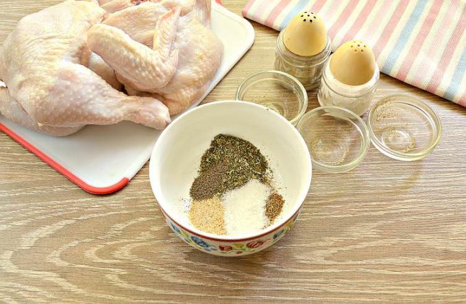 Курка в духовці з прованськими травами