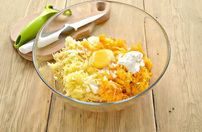 Мясні оладки з картоплею та гарбузом