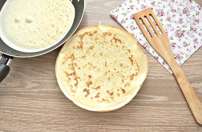Млинці на мінералці та кефірі