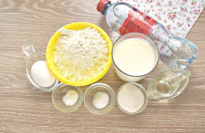 Млинці на мінералці та кефірі