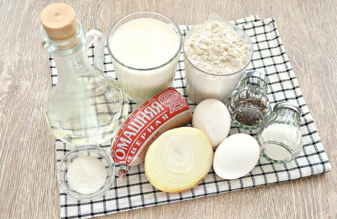 Млинці з ліверною ковбасою