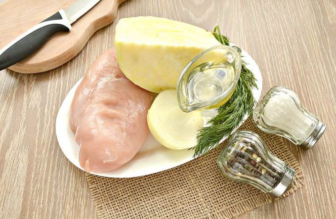 Начинка для пирога з капустою та куркою