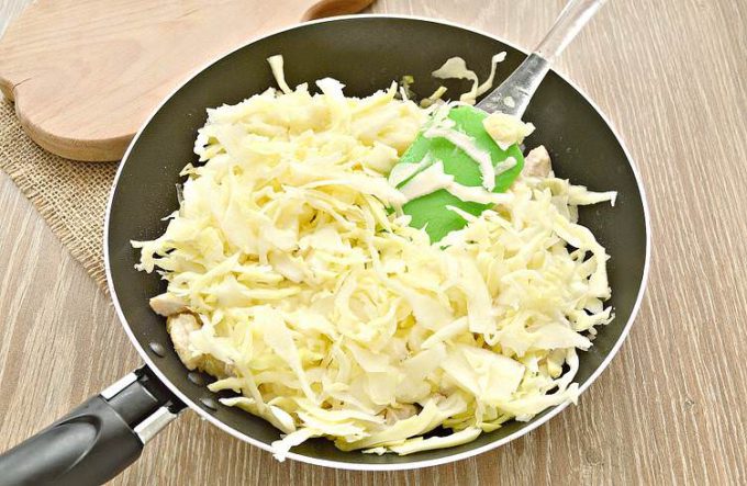 Начинка для пирога з капустою та куркою