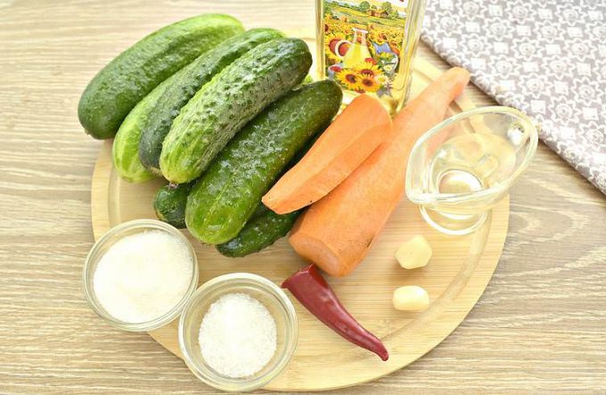 Огірки по-корейськи на зиму