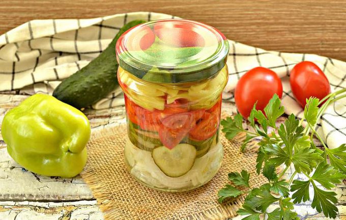 Овочевий салат-асорті на зиму