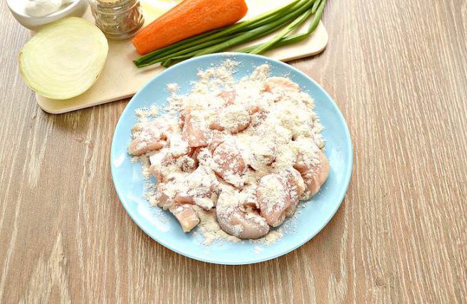 Підливу з курячої грудки на сковороді