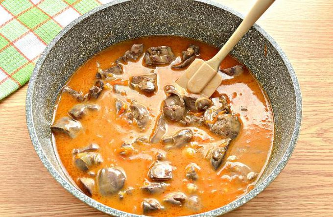 Підливу з курячої печінки