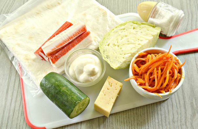 Шаурма з крабовими паличками