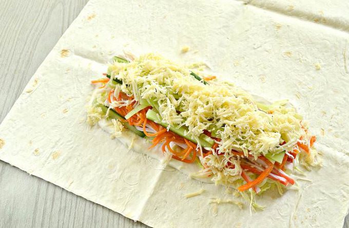 Шаурма з крабовими паличками