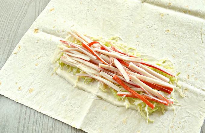 Шаурма з крабовими паличками
