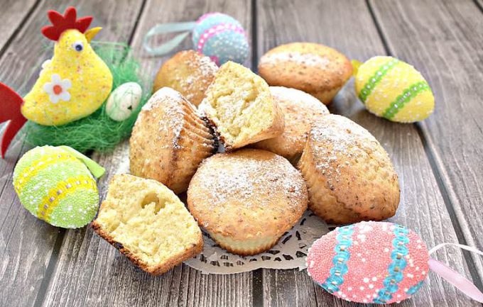 Сирні кекси в силіконових формах