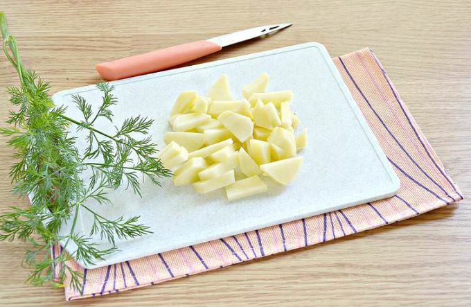 Суп з куркою та галушками