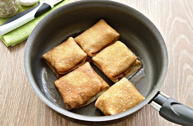 Млинці з грибами та мясом